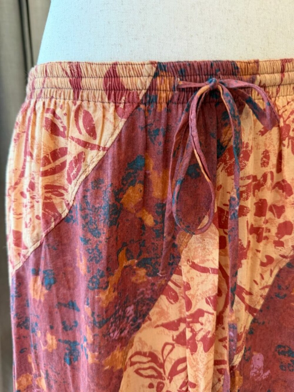 Free People NWT Jackie Maxi Skirt Size Small Brick Combo - Picture 3 of 6